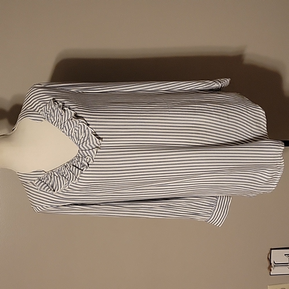 Aerie‎ Super Soft Tunic Blue and white Womens Medium NWT